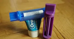 Shortened Toothpaste Tube Squeezer