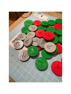 Tokens for Werewords board game