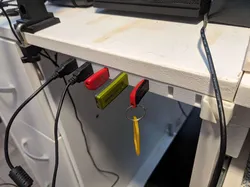 Under-desk USB holder
