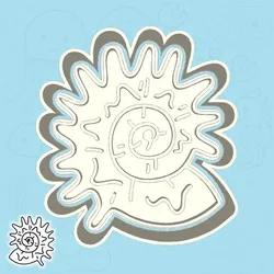 Underwater world cookie cutters - sea shell (style 3)