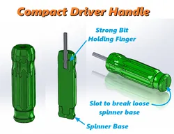 #0201 "Stubbs Spinner" Compact Driver Handle [for standard bits]