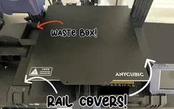 Anycubic Kobra 2 / Kobra 2 Neo Rail Cover + Waste Box