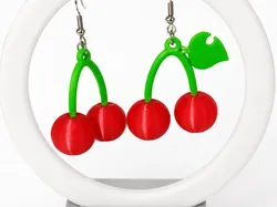 Aretes de cereza - Modelo de impresión 3D gratuito