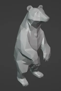 Bear low poly