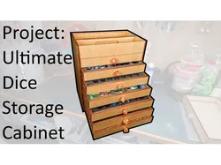Dice Storage Drawer Cabinet