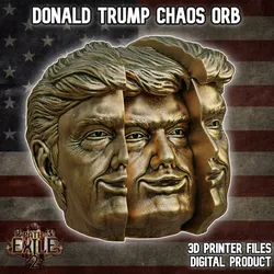 Donald Trump Chaos Orb Headphones Stand/Lamp Path of Exile 2
