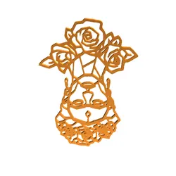 Gratis Digital Art STL indir - Frida muurkunst - Alec Ericksen