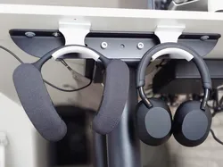 Headphone Hanger, Under Desk Hook, Screws or Tape.
