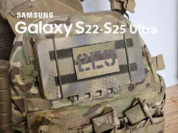 Phone molle case holder (Samsung Galaxy S22-S25 ultra) NO SCREWS NO SUPPORTS