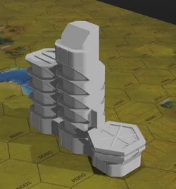 Sci-fi Residential  / Office Building for 6mm - 1/285 gaming (Battletech, Epic 40k, Etc)