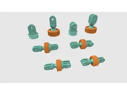 Screwable ball-joint system for GoPro mounting