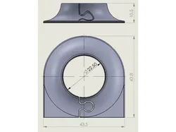 Sealing for pipe ø22mm