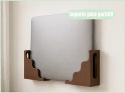 Soporte de pared para portátil - Modelo de impresión 3D gratuito