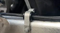 Steel flex brake line holder CBR1100XX