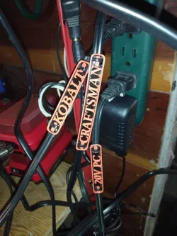 Zip Tie Mounting Cable Tags (Parametric, OpenSCAD)