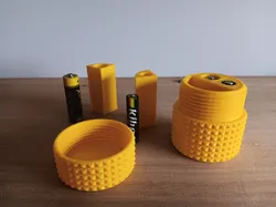 battery travel case with inserts