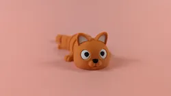 Cat - Articulated Figure Keychain
