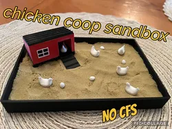 chicken coop sandbox