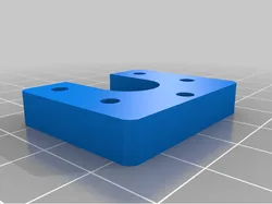 E3D V6 Hot End holder / mount for Kossel