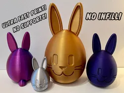 Easter Egg Bunny Decoration (NO INFILL - no supports)