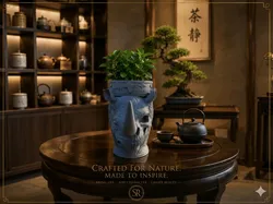 EXTINCT RHINO PLANTER/VASE