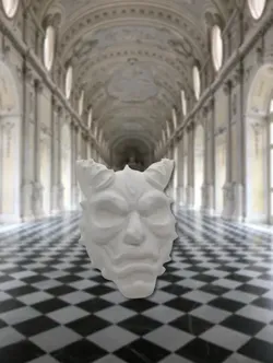 Fișiere pentru imprimante 3D | Fișier 3MF | Demonic Majesty: The 3D-Printed Mask of Power