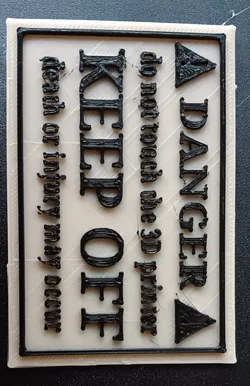 funny/scary 3D printer sign