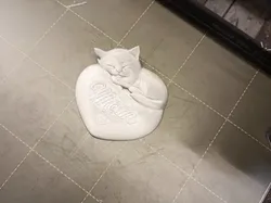 gratuită de Home Decorations & Ornaments STL Descărcare - Cat hearth - Wexik
