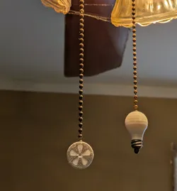 Light and Fan beads for pull chains