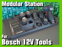 Station For Bosch GSR 12V | Modular For Bosch FlexiClick 12V GSR GSB GDS GDR