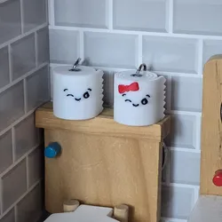 Twirly the Toiletroll - Mini - Keychain