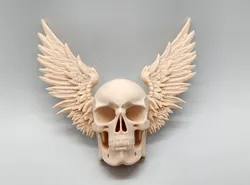 Winged Skull Wall Art - No Supports
