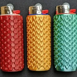 مجاني Jewelry & Accessories STL تنزيل - Bic Lighter Case Dragon Scales & Mermaid Skin

 - Akpagma