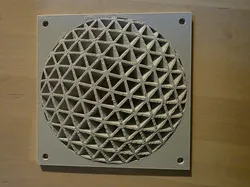 120mm fan cover - 30 degree twist