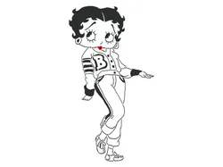 Betty Boop stencil 8