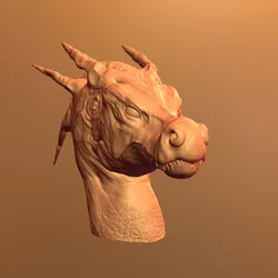 Characters & Creatures STL indir - Dragon Head - Enoderr