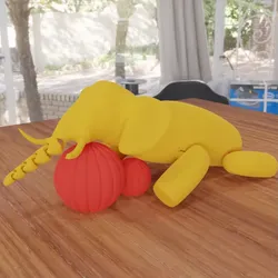 Other STL indir - Cute flexi elephant  - Anukalpgenesis3d