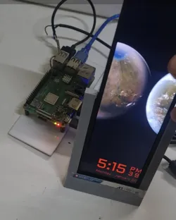 Pi Digital Clock 7.84" Display