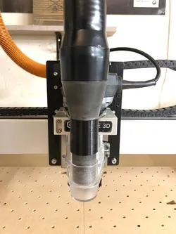 Shapeoko vacuum hose mount and adapter