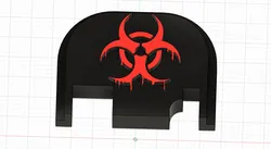 Tools & Spare Parts STL Download - drippy biohazard backplateby N0FR33B33Z