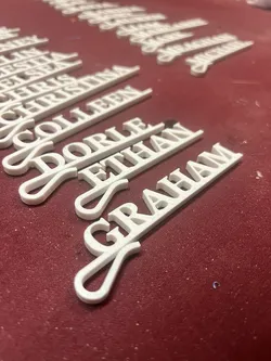 Wedding Drink Name Tags Generator - OpenSCAD