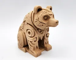 Wood-Carved Bear