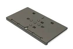 Blum hinge jig template