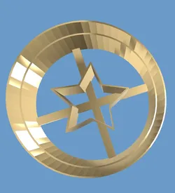 Board Games & Card Games STL indir - Inktvis spelletjes cookie cutter ster - Modelisto
