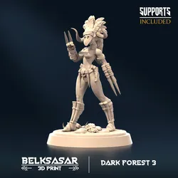 Characters & Creatures STL تنزيل - فوريست ريبر ب عارية - Belksasar 3DPrint