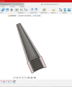 Grease Nozzle - plain tapered tip