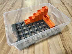 Gridfinity adapter for Ikea Samla box 11l
