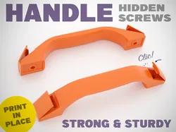 Handle with hidden screws