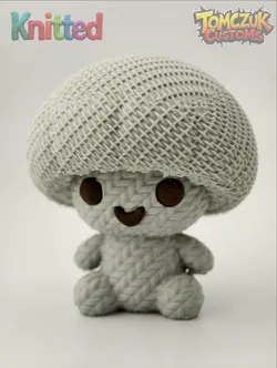 Knitted Collection: Cute Mushroom Champignon