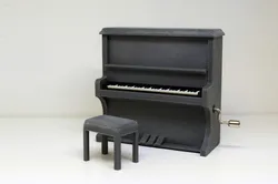 Piano Music Box 1:12 with Chair